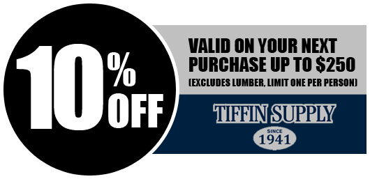 10% Off - Valid on Your Next Purchase up to $250 (Excludes Lumber, Limit One per Person)